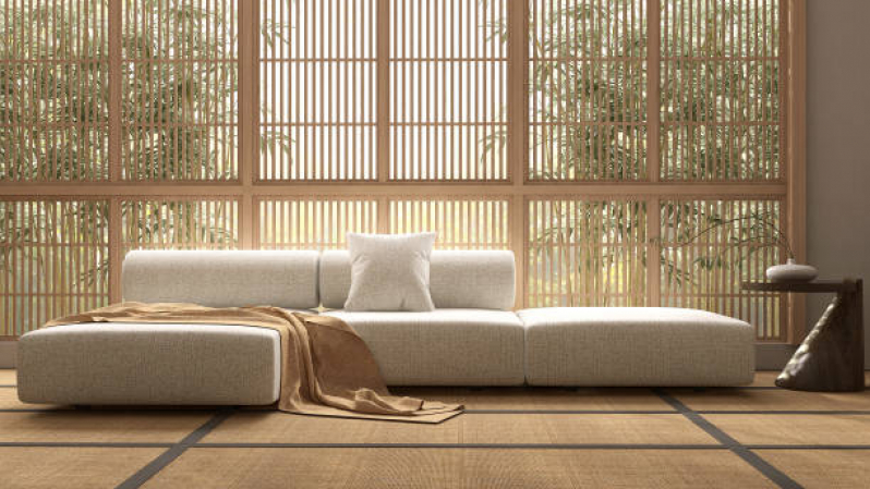 Persiana Romana de Bambu Lajeado - Persiana Bambu sob Medida